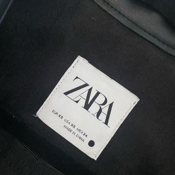 Zara Faux Leather Jacket NWOT - New without tags - Picture 7 of 8